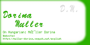 dorina muller business card